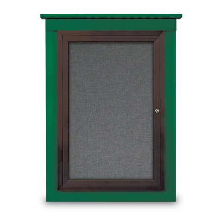 United Visual Products Sliding Glass Enclosed Letterboard, 96"x3 UV9013ACS-WHITE-BURGUN